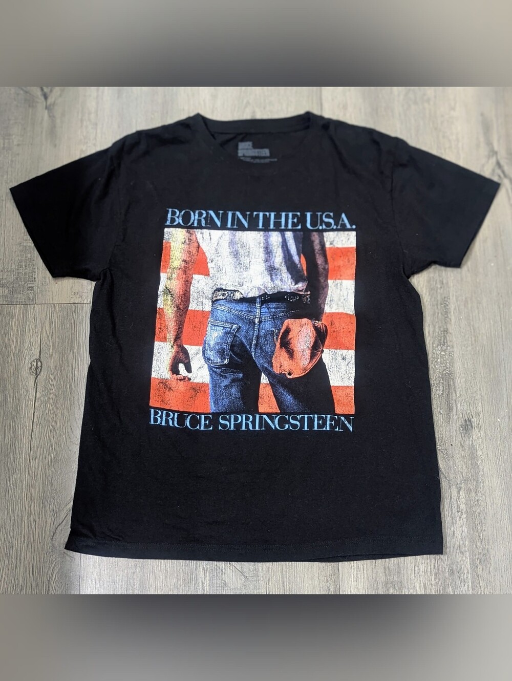 Bruce Springsteen 'Born in the U.S.A.' 84-85 Tour Graphic Tee - Black